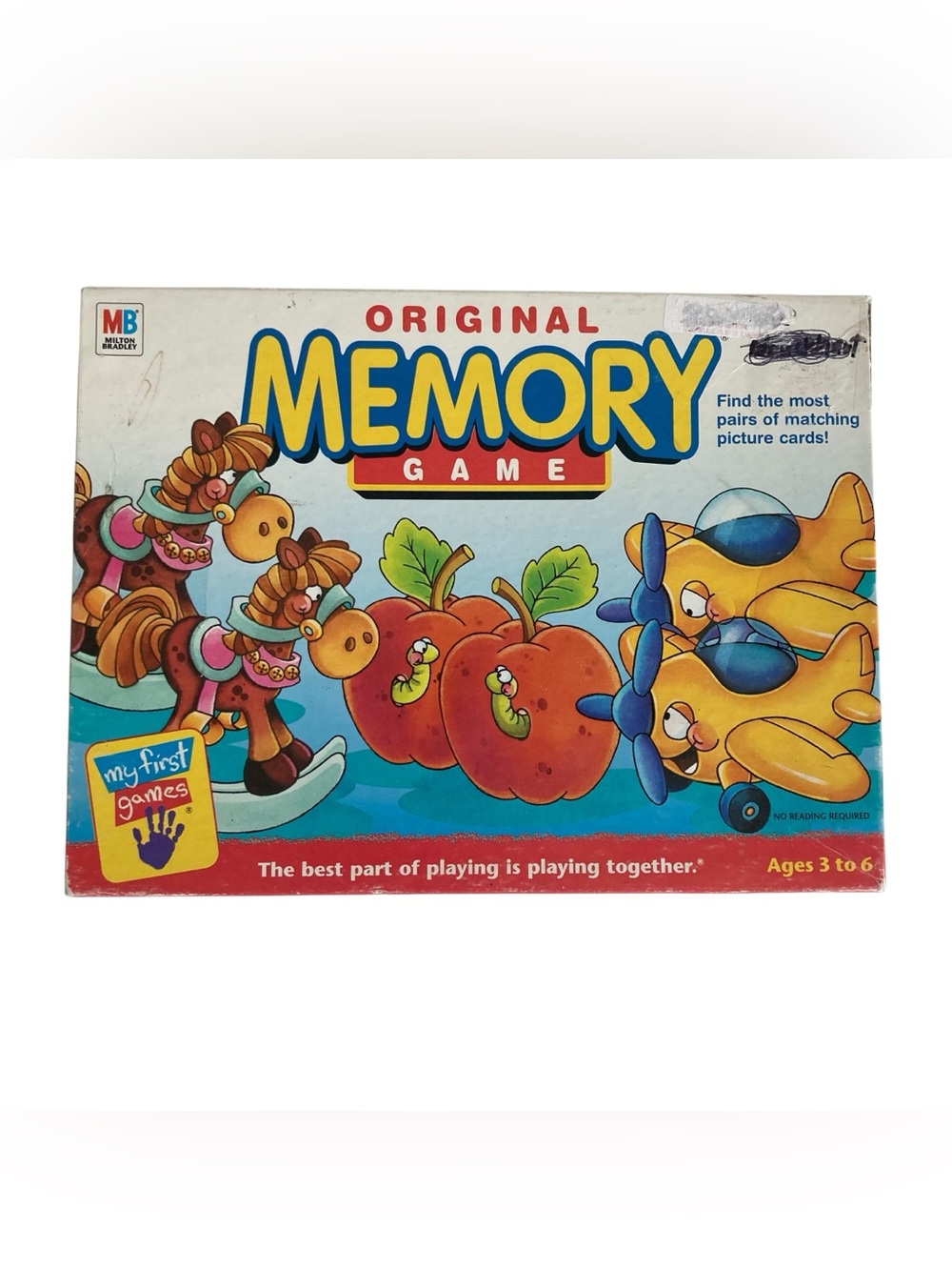 VTG 2001 Milton Bradley Original Memory Game Card Matching Complete 72 Cards